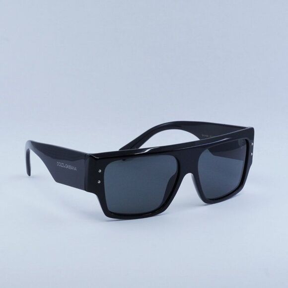 NEWEST DOLCE&GABBANA DG4459 501/87 BLACK DARK GREY SUNGLASSES - Picture 9 of 11